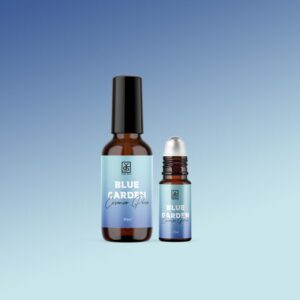 Blue Garden: votre essence de tranquillité rafraîchissante.